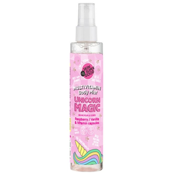 Organic Shop Multivitamin Unicorn Magic Rasberry & Vanilla & Vitamin Capsules Body Mist 100ml