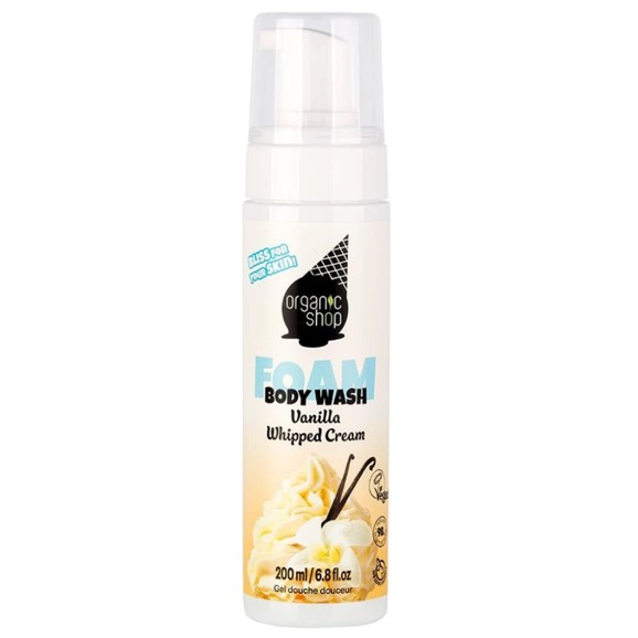 Organic Shop Ice Cream Vanilla Whipped Body Wash 200ml