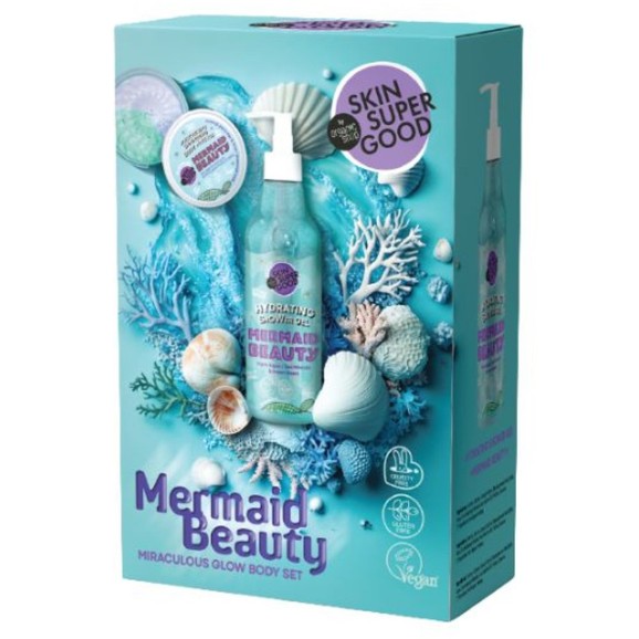 Organic Shop Promo Mermaid Beauty Hydrating Shower Gel 250ml & Moisturising Body Mouse 100ml Organic Shop Promo Mermaid Beauty Hydrating Shower Gel 250ml & Moisturising Body Mouse 100ml