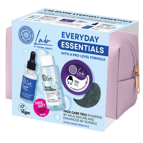 Natura Siberica Promo Lab Biome Everyday Essentials Super Tonic Eye Patche 60 Τεμάχια & Balance Face Serum 30ml & Δώρο Hydration Micellar Water 50ml & & Δώρο Νεσεσέρ 1 Τεμάχιο Natura Siberica Promo Lab Biome Everyday Essentials Super Tonic Eye Patche 60 Τεμάχια & Balance Face Serum 30ml & Δώρο Hydration Micellar Water 50ml & & Δώρο Νεσεσέρ 1 Τεμάχιο
