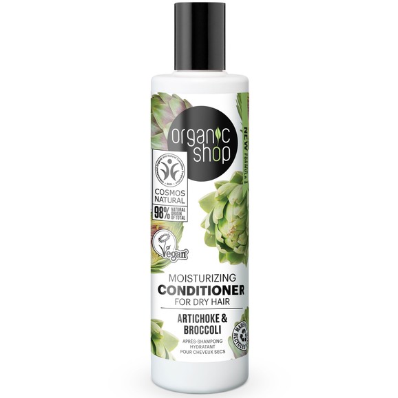 Organic Shop Moisturizing Conditioner for Dry Hair Artichoke & Broccoli 280ml