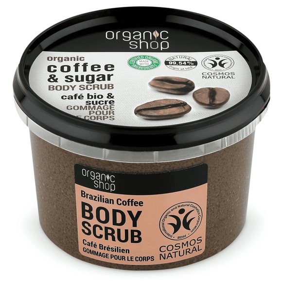 Organic Shop Coffee & Sugar Softening Scrub 250ml