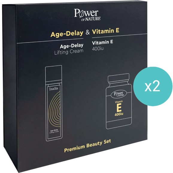 Σετ Inalia Age Delay Lifting Cream 2x50ml & Δώρο Vitamin E 400iu 40caps (2x20caps)