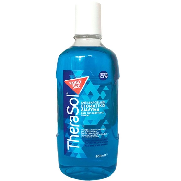 Therasol Antimicrobial Mouthwash Family Size 500ml