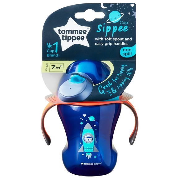 Tommee Tippee Soft Sippee Cup 7m+ Κωδ 447153 Μπλε 230ml