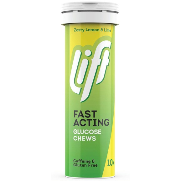 Lift Gluco Fast Acting Glucose 10 Chew.tabs - Lemon & Lime