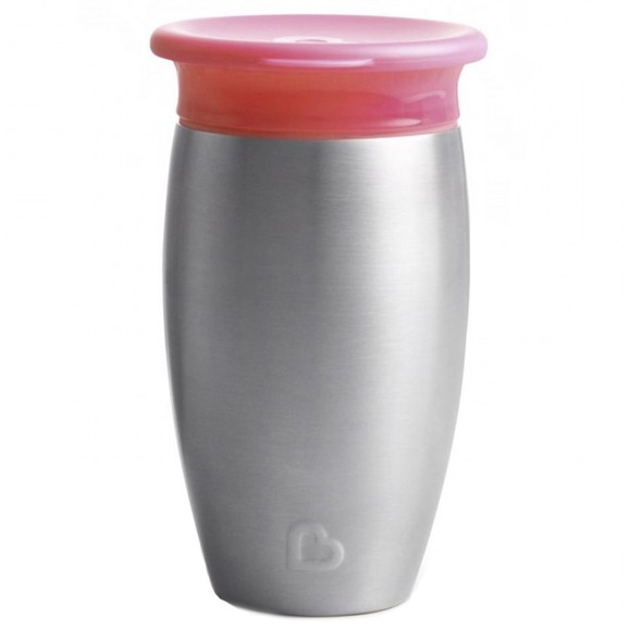 Munchkin Miracle 360 Stainless Steel Cup 12m+, 296ml - Ροζ