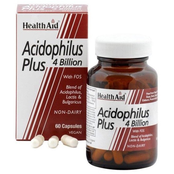Health Aid Acidophilus Plus 4 bilion  60caps