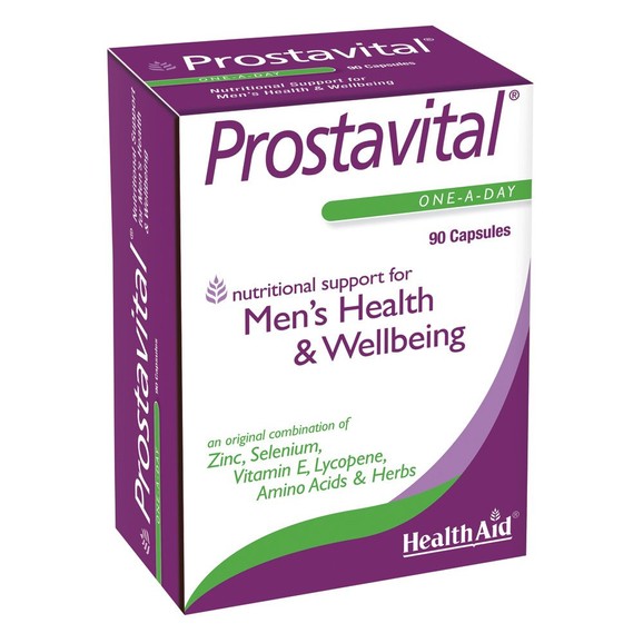 Health Aid Prostavital Συμπλήρωμα Διατροφής με Βιταμίνες, Μέταλλα & Φυτικά Εκχυλίσματα για τον Προστάτη 90caps