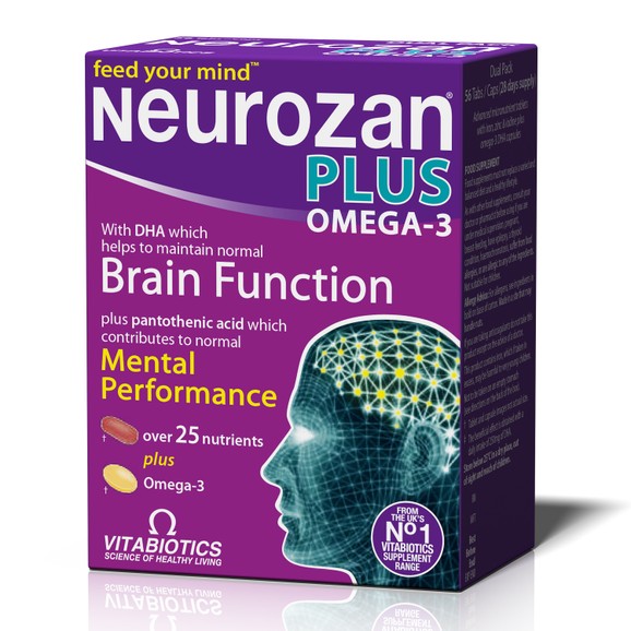 Vitabiotics Neurozan Plus Omega-3 Συμπλήρωμα Διατροφής που Ενισχύει την Εγκεφαλική Λειτουργία 28 tabs / 28 caps Vitabiotics Neurozan Plus Omega-3 Συμπλήρωμα Διατροφής που Ενισχύει την Εγκεφαλική Λειτουργία 28 tabs / 28 caps