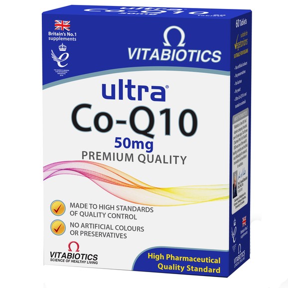 Vitabiotics Ultra Co-Q10 50mg Premium Quality 60tabs