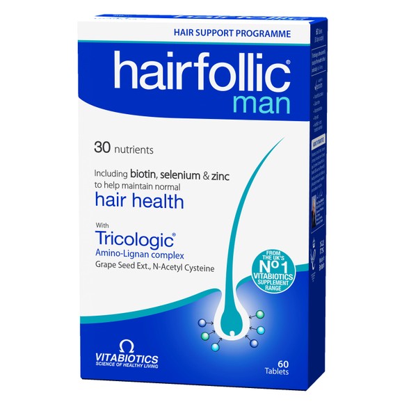 Vitabiotics Wellman Hairfollic Man 60tabs