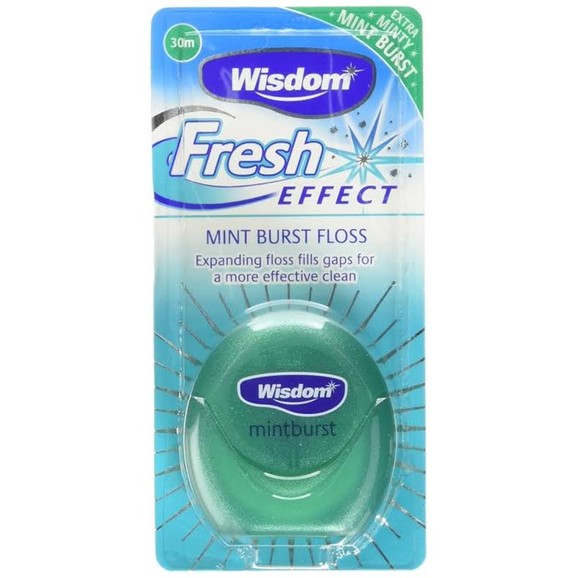 Wisdom Fresh Effect Mint Brust Expanding Floss 30m