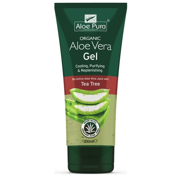 Optima Organic Aloe Vera Gel with Tea Tree 200ml
