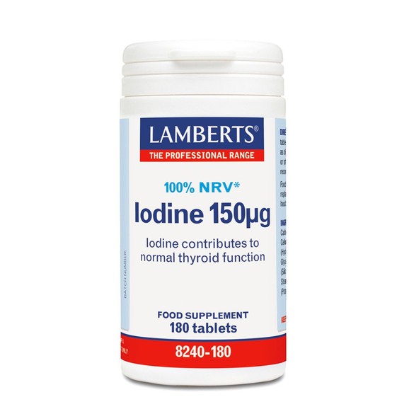 Lamberts Iodine 150mg 100% NRV 180Tabs