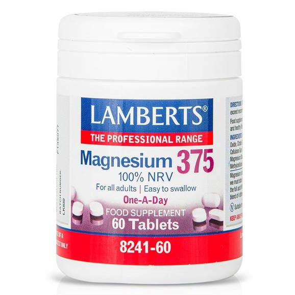 Lamberts Magnesium 375 100% NRV One-A-Day 60tabs Lamberts Magnesium 375 100% NRV One-A-Day 60tabs