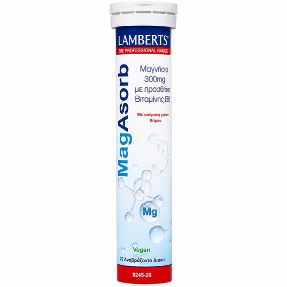 Lamberts MagAsorb 300mg 20 Effer.Tabs