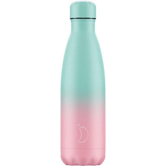 Chilly\'s Bottle Gradient Edition Pastel Ανοξείδωτο Θερμός σε Ροζ με Σιέλ Παστέλ Χρώμα 500ml