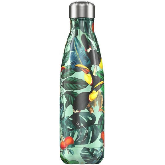 Chilly\'s Bottle Tropical Edition Toucan Ανοξείδωτο Θερμός Τροπικά Πουλιά 500ml