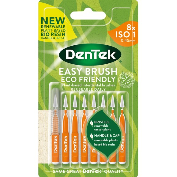 Dentek Easy Brush Interdental Brushes Size/ISO 1 (0,45mm) 8 Τεμάχια