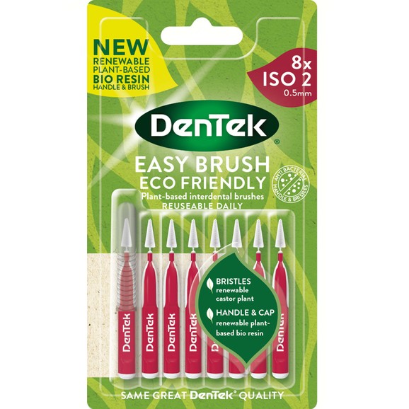 Dentek Easy Brush Interdental Brushes Size/ISO 2 (0,5mm) 8 Τεμάχια