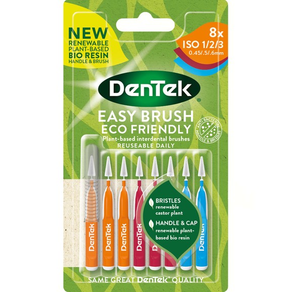 Dentek Easy Brush Interdental Brushes Size/ISO 1/2/3 (0,45/0,5/0,6mm) 8 Τεμάχια