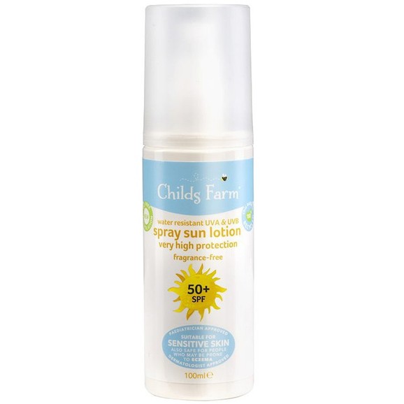 Childs Farm Water Resistant Spray Sun Lotion Spf50+, 100ml