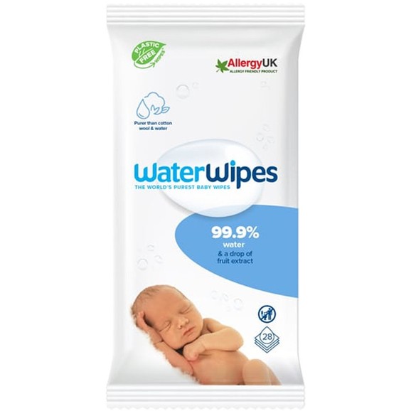 WaterWipes Sensitive+ Newborn & Baby Wipes 0m+, 28 Τεμάχια