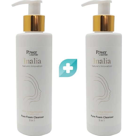 Σετ Inalia Pure Foam Cleanser 3 in 1 with Active Minerals & Prebiotics 2x200ml