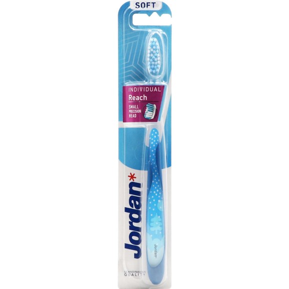 Jordan Individual Reach Soft Toothbrush 1 Τεμάχιο Κωδ 310041 - Μπλε 4