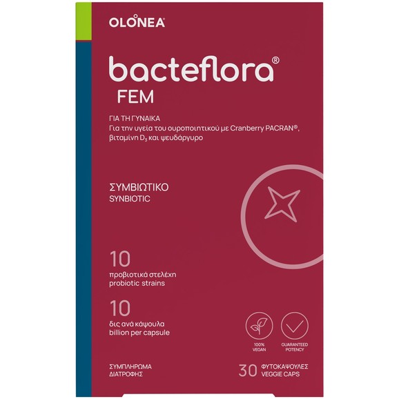 Olonea Bacteflora Fem Synbiotics 30veg.caps