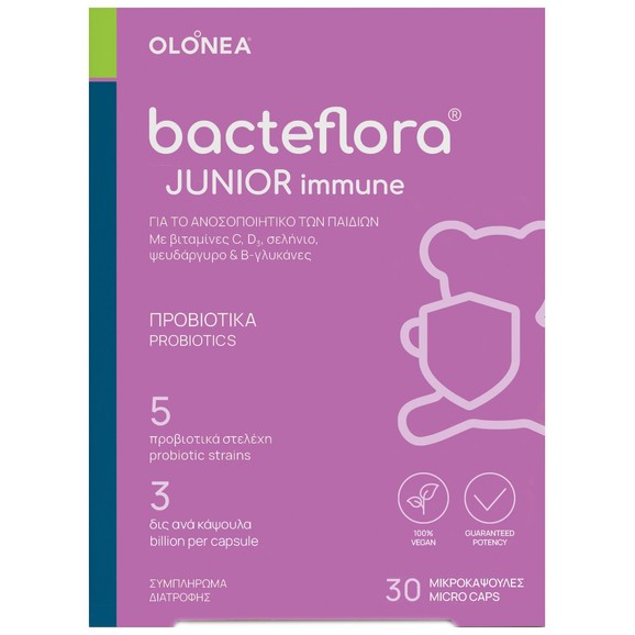 Olonea Bacteflora Junior Immune Probiotics 30 MicroCaps