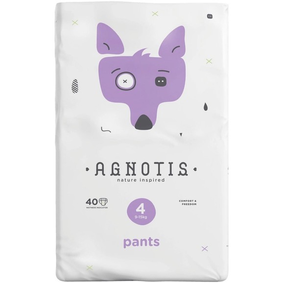 Agnotis Nature Ispired Pants No4 (9-15kg) Παιδικές Πάνες Βρακάκι 40 Τεμάχια