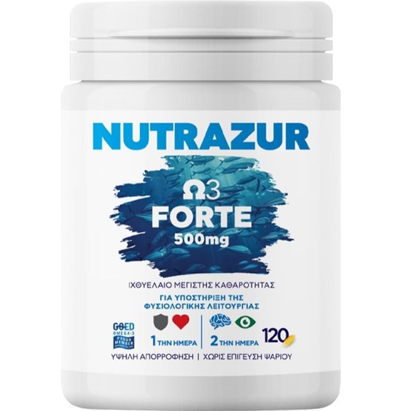 Rener Pharmaceuticals Nutrazure Ω3 Forte 500mg, 120caps