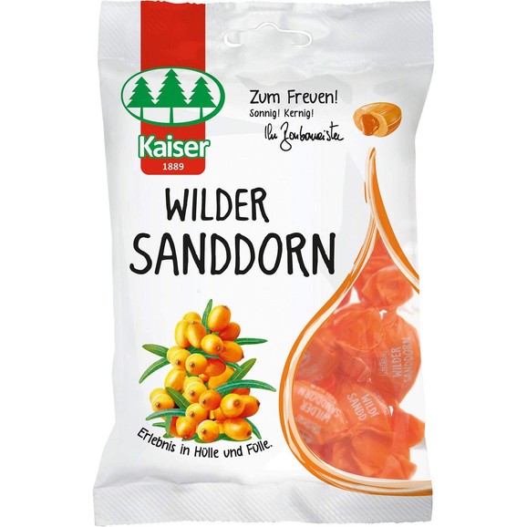 Kaiser Sore Throat Candies Wilder Sanddorn 90g Kaiser Sore Throat Candies Wilder Sanddorn 90g