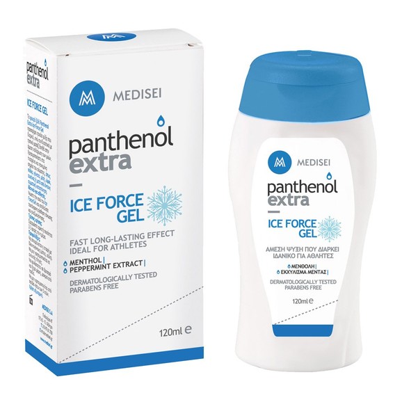 Medisei Panthenol Extra Ice Force Gel Κρυοθεραπείας για Άμεση Χαλάρωση των Μυών, Ιδανικό για Αθλητές 120ml