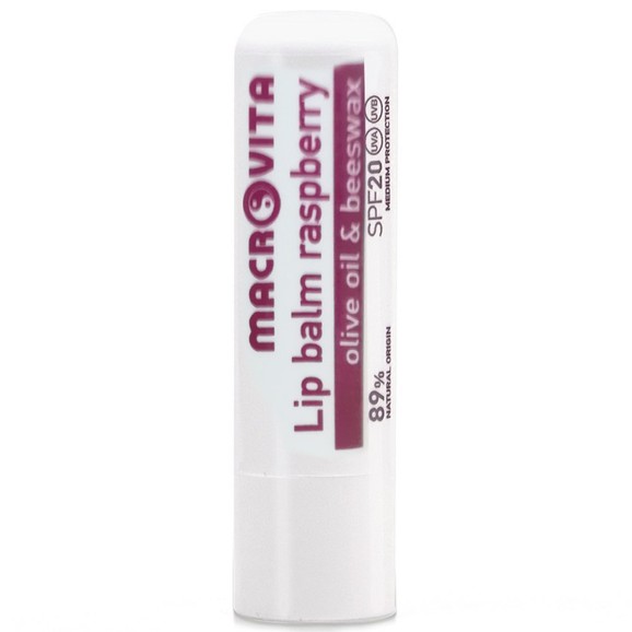 Macrovita Lip Balm Spf20 Raspberry 4.8gr