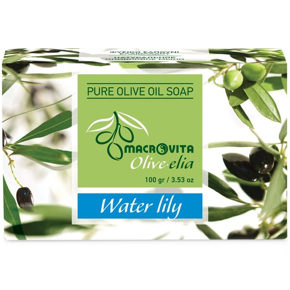 Macrovita Pure Oilve Oil Soap 100g - Water Lily
