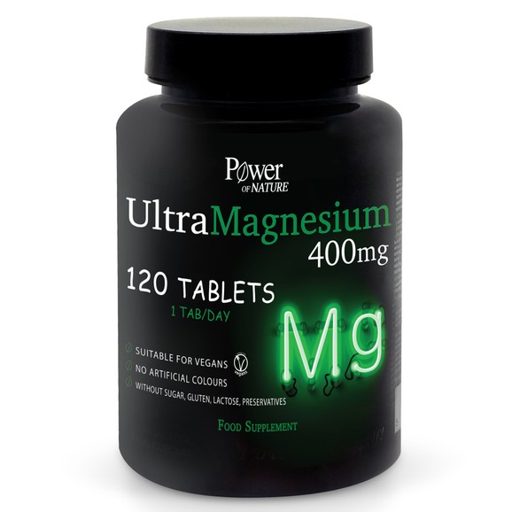 Power Health Ultra Magnesium 400mg Συμπλήρωμα Διατροφής Μαγνησίου Υψηλής Περιεκτικότητας 120tabs