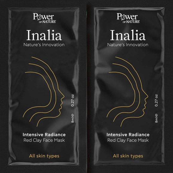 Inalia Intensive Radiance Red Clay Face Mask 2x8ml