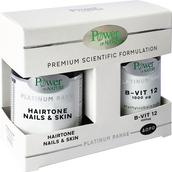 Power Health Promo Platinum Range Hairtone, Nails & Skin 30caps & Δώρο B-Vit 12 1000μg 20tabs