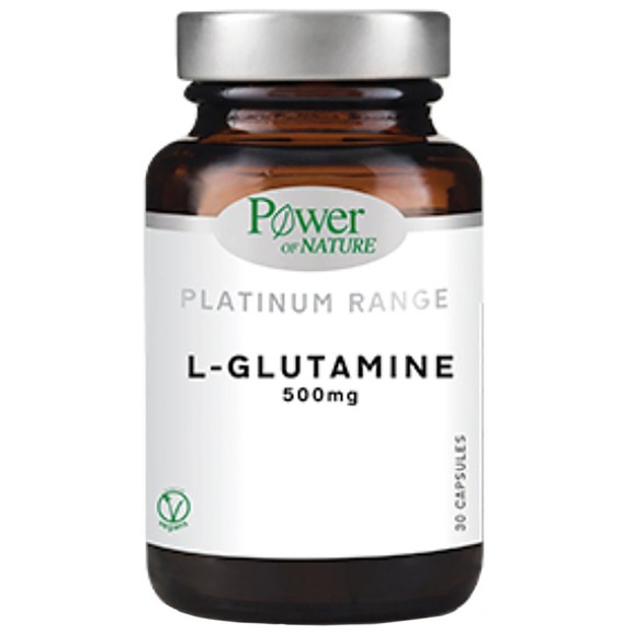 Power of Nature Platinum Range L-Glutamine 500 mg 30veg.caps