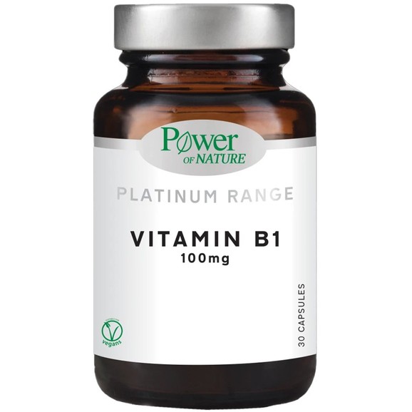 Power Of Nature Platinum Range Vitamin B1 100mg 30veg.caps