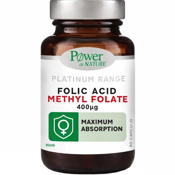Power Health Platinum Range Folic Acid Methyl Folate 400μg 60caps
