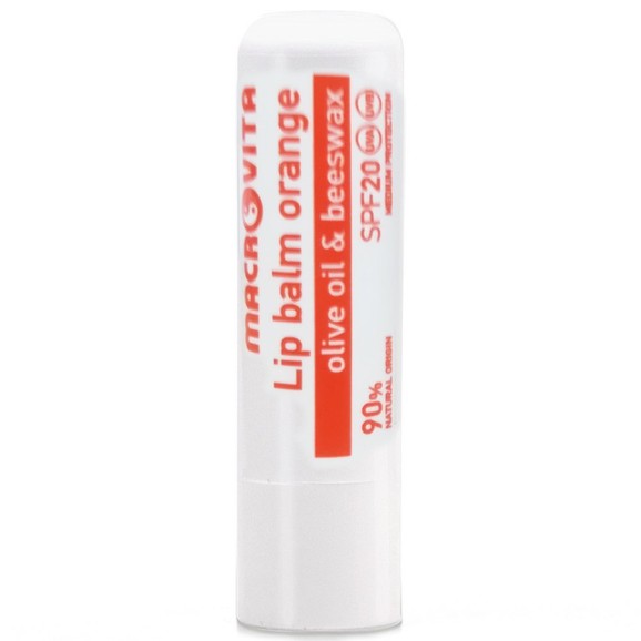 Macrovita Lip Balm Spf20 Orange 4.8gr Macrovita Lip Balm Spf20 Orange 4.8gr