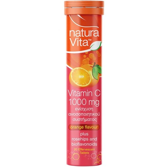 Natura Vita Vitamin C 1000mg 20 Effer.Tabs - Orange
