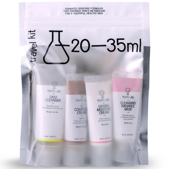 Δώρο Youth Lab Travel Kit for Normal Skin Daily Cleanser 35ml, Cleansing Radiance Mask 20ml, CC Complete Cream Spf30, 20ml, Oxygen Moisture Cream 20ml