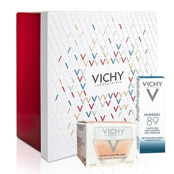 Δώρο Vichy Gift Box με Masque Peel Double Eclat Μάσκα Διπλής Λάμψης 15ml & Vichy Mineral 89 Booster Ενυδάτωσης Προσώπου 4ml