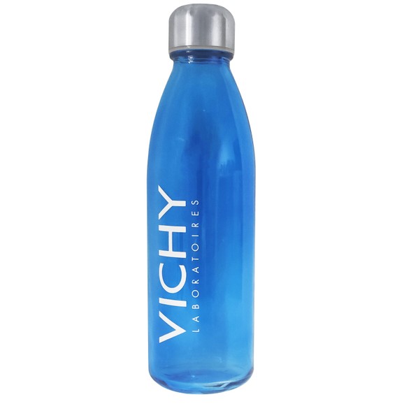 Δώρο Vichy Γυάλινο Μπουκάλι Νερού Τυχαίας Επιλογής Χρώματος 500ml 1 τεμάχιο
