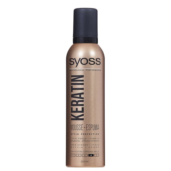Syoss Mousse Keratin Επαγγελματικός Αφρός Μαλλιών για Δυνατό Κράτημα & Απαλά Μαλλιά Γεμάτα Ζωντάνια & Λάμψη 250ml Syoss Mousse Keratin Επαγγελματικός Αφρός Μαλλιών για Δυνατό Κράτημα & Απαλά Μαλλιά Γεμάτα Ζωντάνια & Λάμψη 250ml